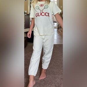 Gucci pants and T-shirt